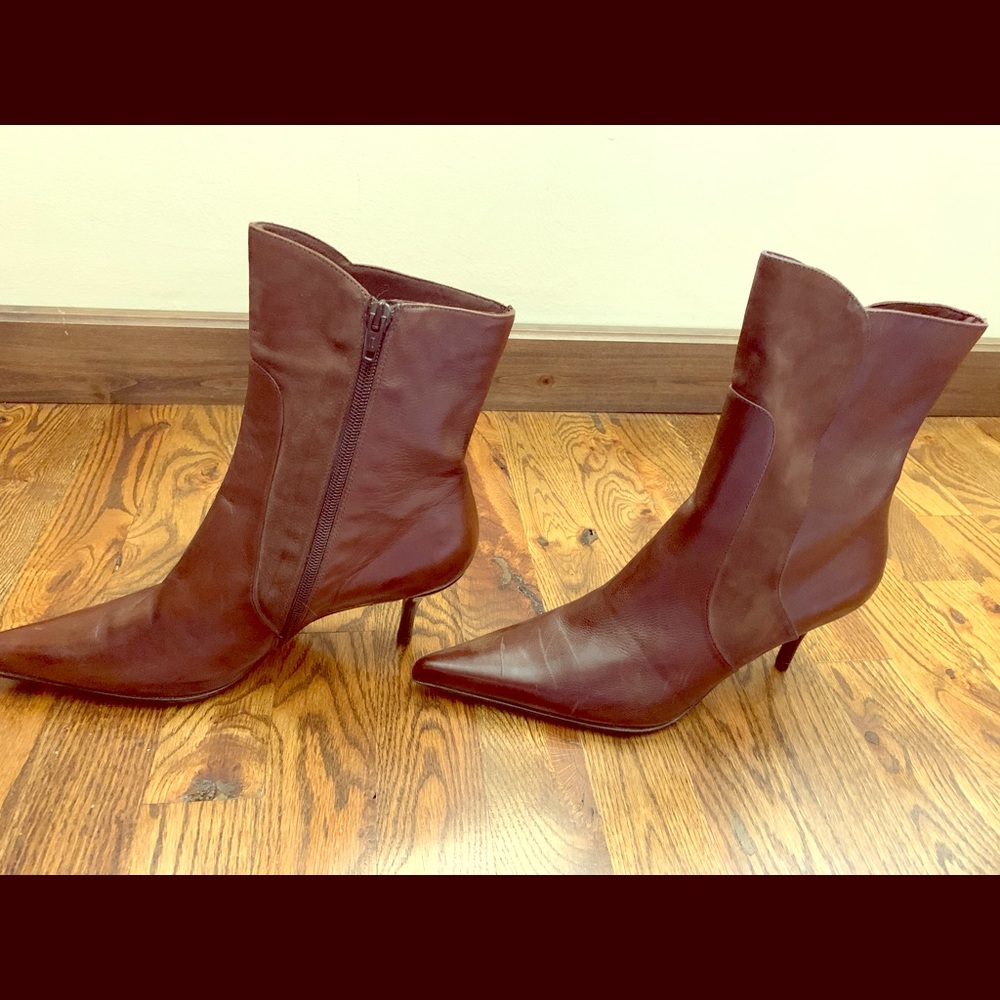 Zita Maria Italian Leather Ankle Boots